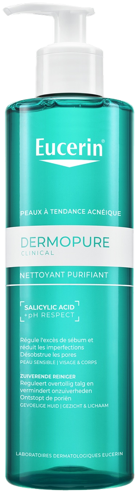 Eucerin DermoPure Clinical Nettoyant Purifiant Visage & Corps 400 ml