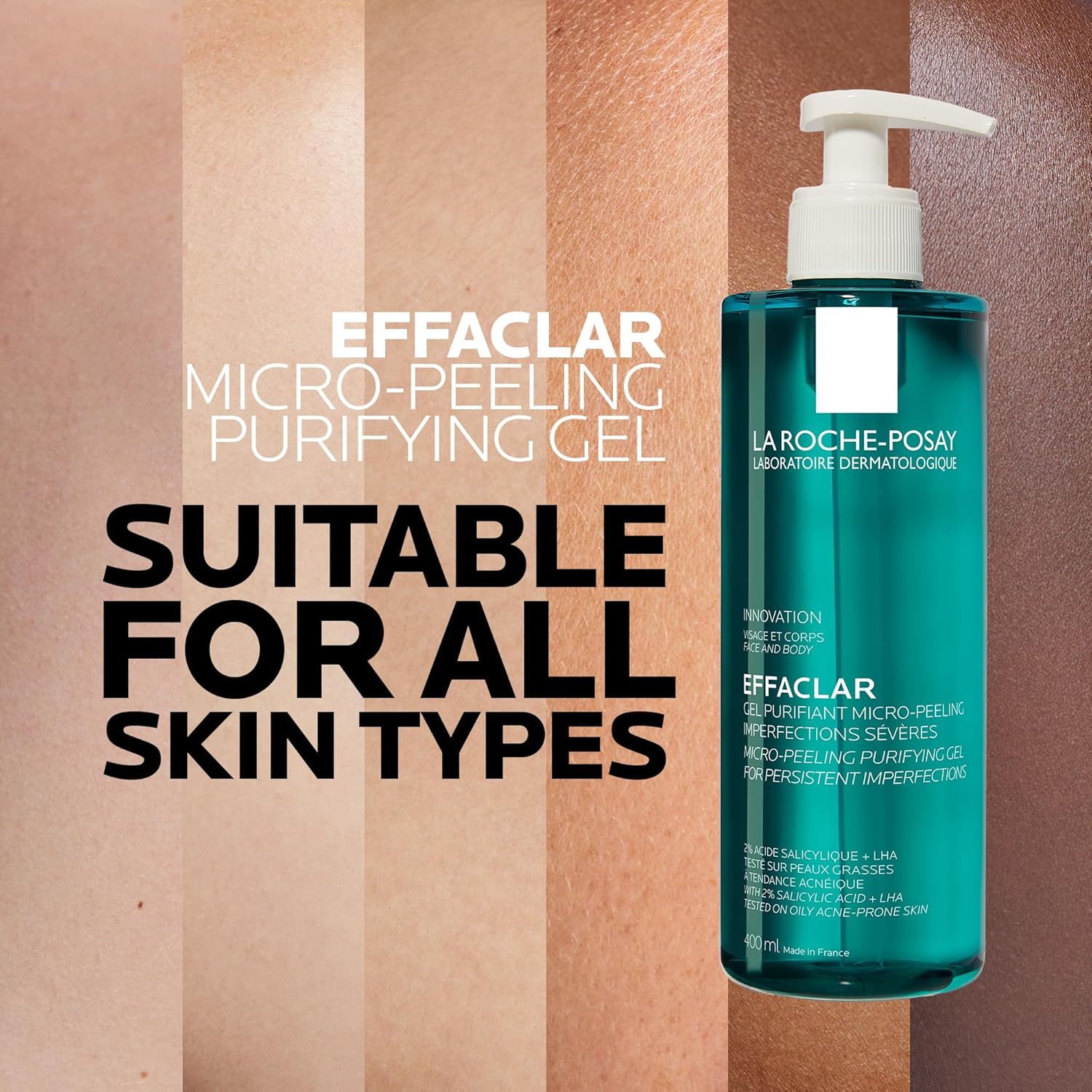 La Roche-Posay Effaclar Gel Purifiant Micro-Peeling 400 ml — vue 2