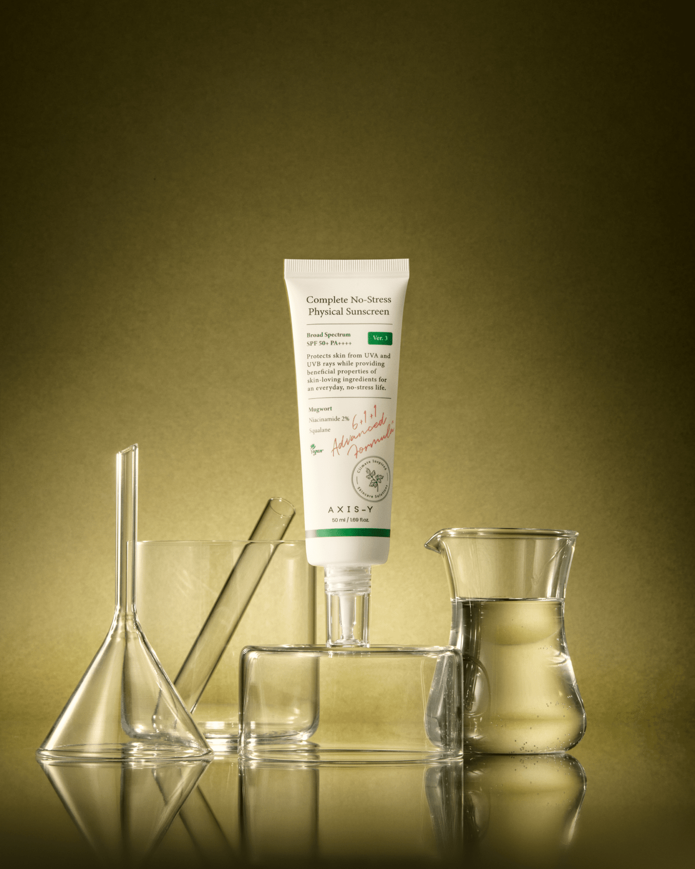 Axis-Y Complete No-stress Physical Sunscreen V.3 SPF 50+ Pa++++ 50 ml — vue 5