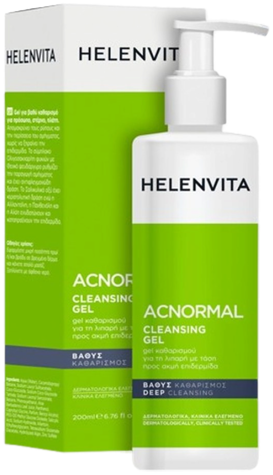 Helenvita Acnormal Gel Nettoyant Sans Savon Peaux Grasse Acnéique 150 ml