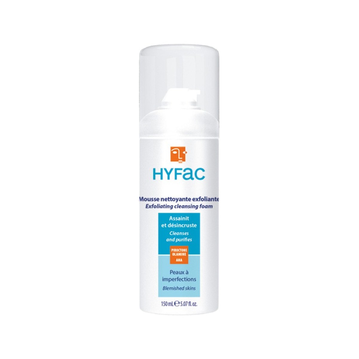 Hyfac Mousse Nettoyante Exfoliante 150 ml