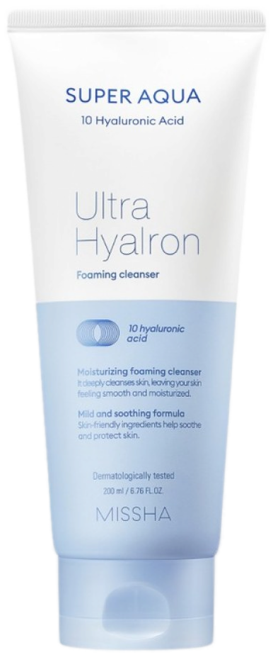 Missha Super Aqua Ultra Hyalron Foaming Cleanser 200 ml