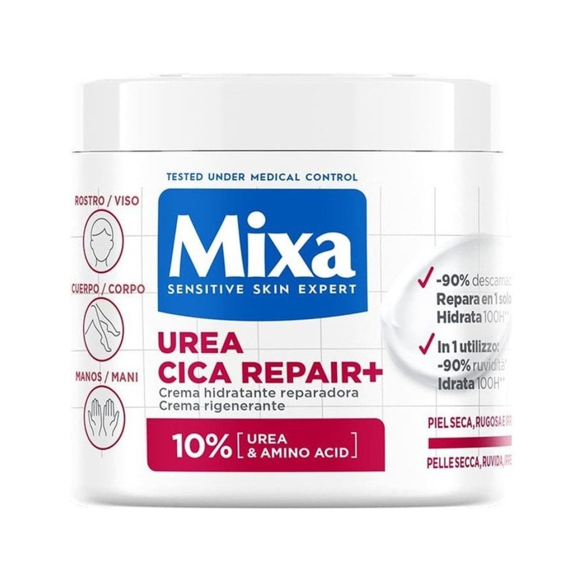 Mixa Crème Réparatrice et Régénérante Urea Cica 400 ml