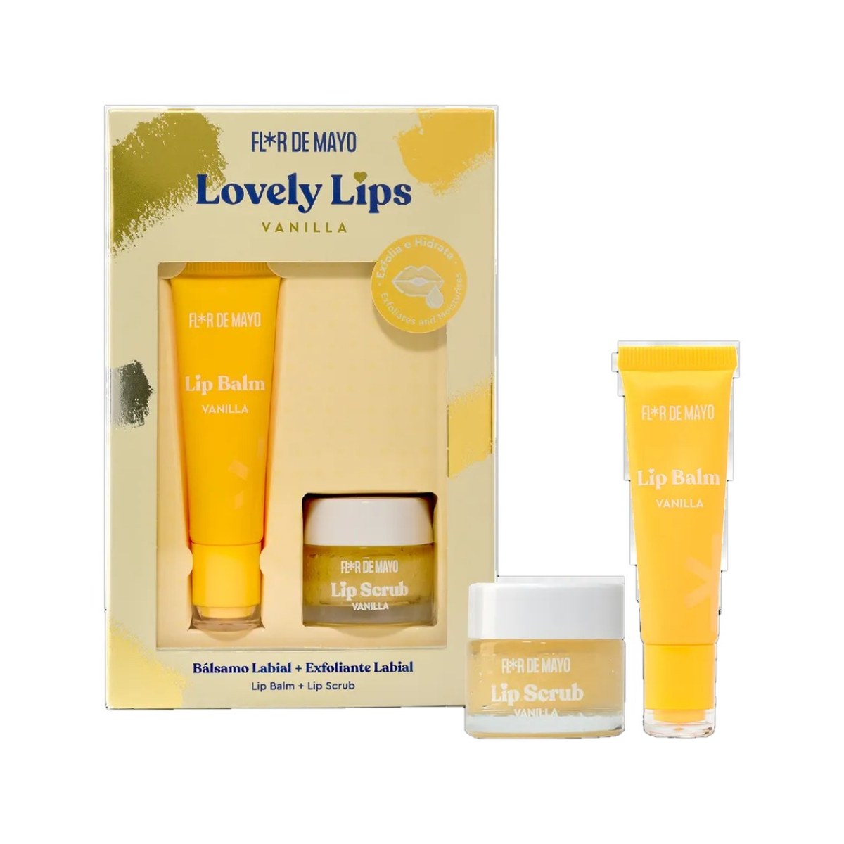 Flor de Mayo Lovely Lips Coffret Vanille Exfoliant 10 g + Baume 10 g