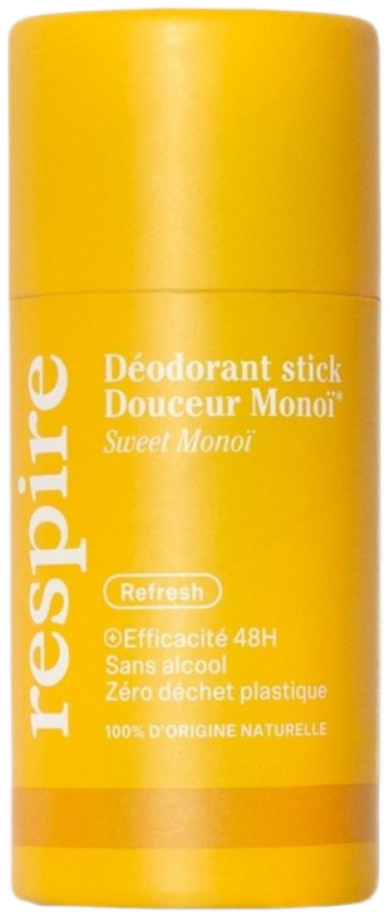 Respire Déodorant Stick Douceur Monoï Bio 50 g