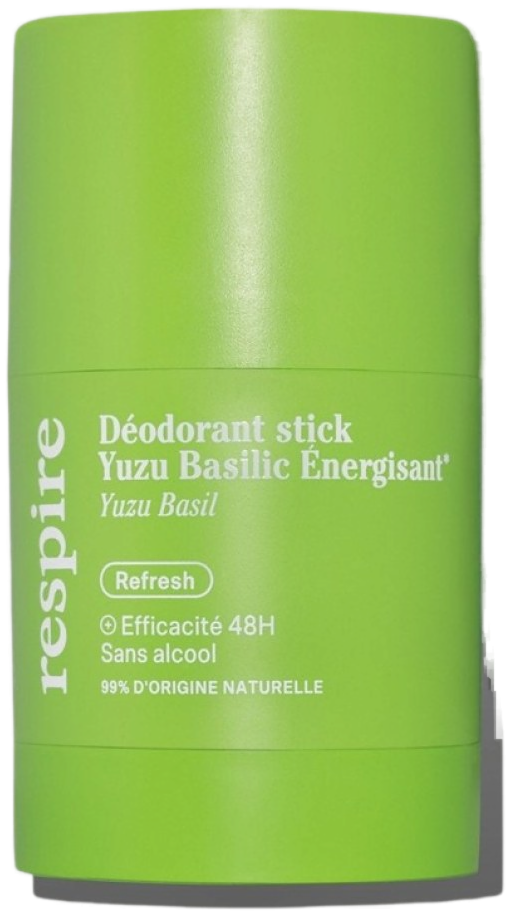 Respire Déodorant Stick Yuzu Basilic Énergisant Bio 50 g